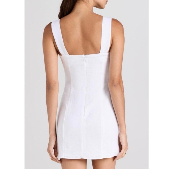 NWT Reformation “Kerrigan” White Linen Mini Dress - Picture 15 of 16